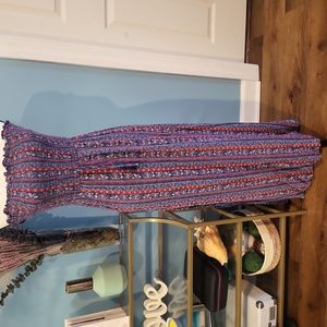 STRIPE FLORAL STRAPLESS MAXI DRESS